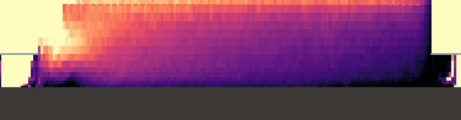 Gas fraction map between the rod and the anode, first design variant: a dark band of gas along the second half of the cell